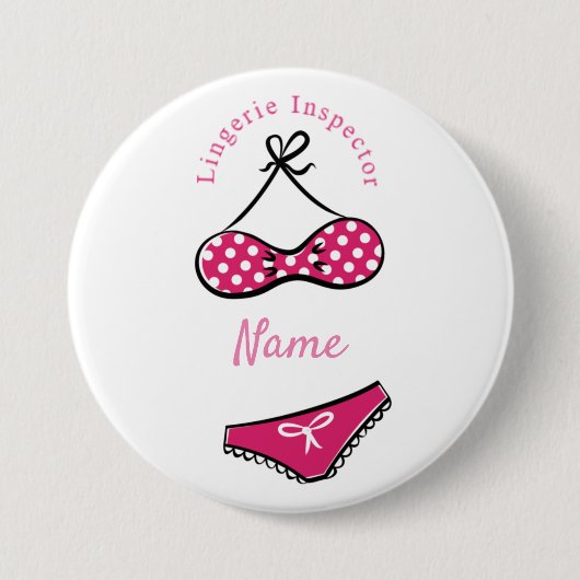 ランジェリー·インスペクター·サンダー·コーブ 缶バッジ (正面)