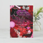 ランジェリー&キャンディパーティーガールズ招待状フライヤー 招待状 (スタンド正面)