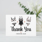 ランジェリー ブライズメイド パーティー フラット サンクス サンキューカード (スタンド正面)