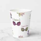 ランジェリー ブライズ シャワー 花をテーマに 紙コップ (裏面)