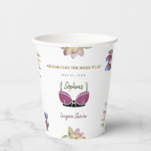 ランジェリー ブライズ シャワー 花をテーマに 紙コップ (正面)