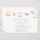 ランジェリー ブライダルシャワーの招待状 招待状 (正面/裏面)