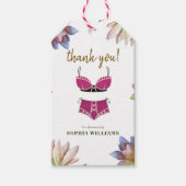 ランジェリー ブライダル シャワー ギフトタグ (正面)