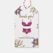 ランジェリー ブライダル シャワー ギフトタグ (裏面)