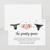 ランジェリー ブライダル シャワー パンティ ゲーム カード (正面/裏面)