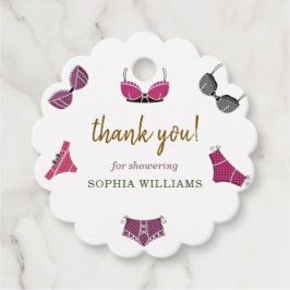 ランジェリー ブライダル シャワー フェイバータグ