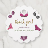 ランジェリー ブライダル シャワー フェイバータグ (裏面)