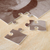 ランジェリー、成長した自然な美しいの感覚的な女性 ジグソーパズル (側面)