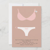 ランジェリ頭が切れるーブライダルソーリー及びシャワー招待状 招待状 (正面)