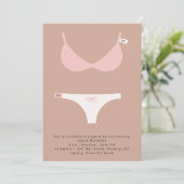 ランジェリ頭が切れるーブライダルソーリー及びシャワー招待状 招待状 (スタンド正面)