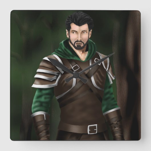 ランジャー・ディロン スクエア壁時計 (正面)