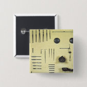 ランスからの眼科医の例からの楽器、 缶バッジ (正面&裏面)