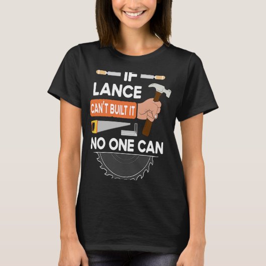 ランスの大工の木工製木材職人 Tシャツ (正面)