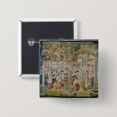 ランスのSt. Remigiusの司教の生命 缶バッジ (正面&裏面)