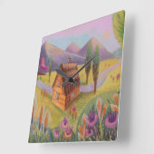 ランスケープの壁時計 スクエア壁時計 (傾斜)