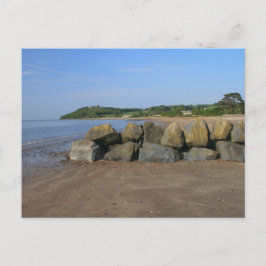 ランステファン城とビーチはがき ポストカード