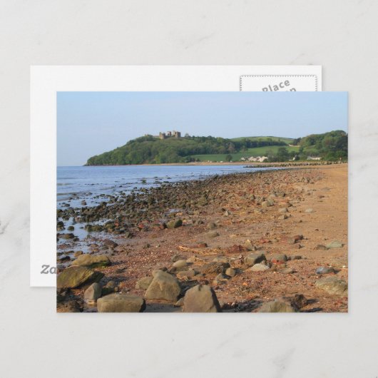ランステファン城とビーチはがき ポストカード (正面/裏面)