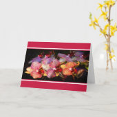 ランストライプのク カード (黄色い花)