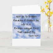 ランストンフージュドリームズ引用文 カード (黄色い花)