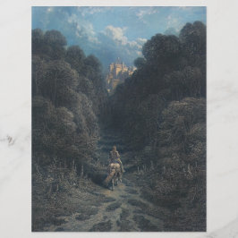 ランスロットがアストラート城に迫る紙