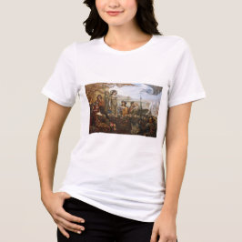 ランスロットとギネヴィア (ハーバート・ジェームズ・ドレイパー作) トライブレンドＴシャツ