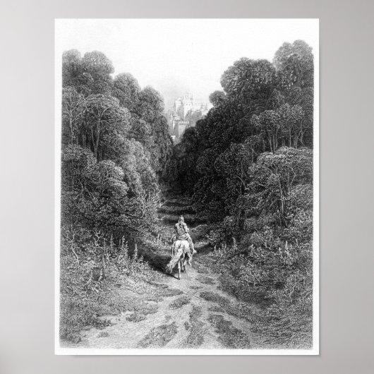 ランスロットはアストラートの城に近づく ポスター (正面)