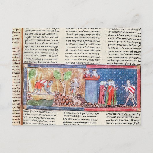 ランスロットは彼の愛を証明する ポストカード (正面)