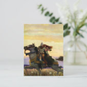 ランスロット遠くに乗り込みギニー付きNCワイース ポストカード (スタンド正面)