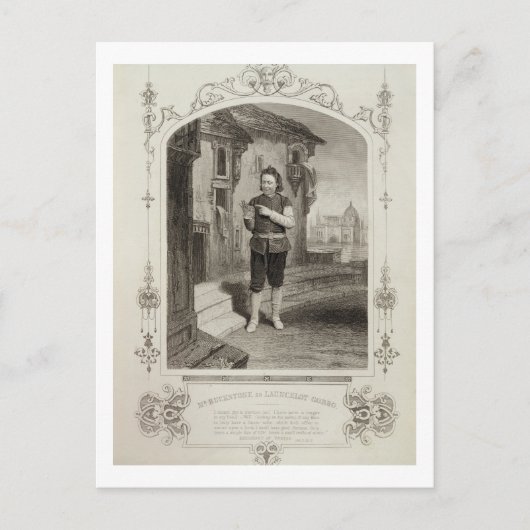 ランスロット・ゴボのバックストーン氏IIシーン2 ポストカード (正面)