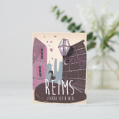 ランス・フランスの都市旅行ポスター ポストカード (スタンド正面)