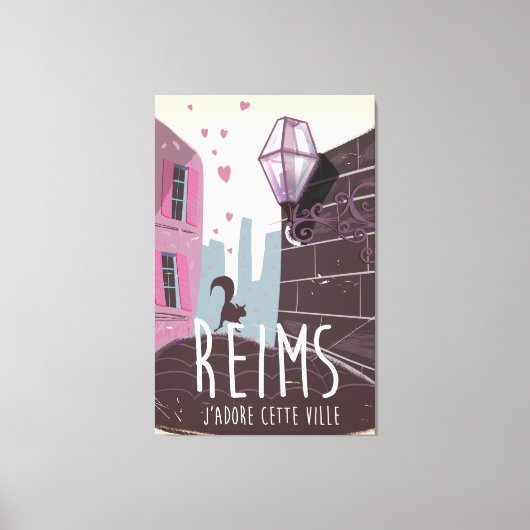 ランス フランス 旅行 ポスター キャンバスプリント (正面)