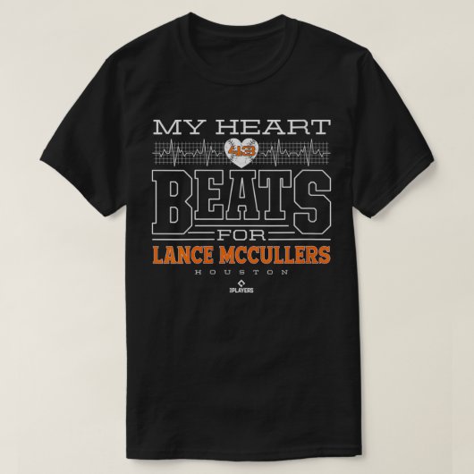 ランス・マッカラーVNeckのハートビートをWomens Tシャツ (デザイン正面)