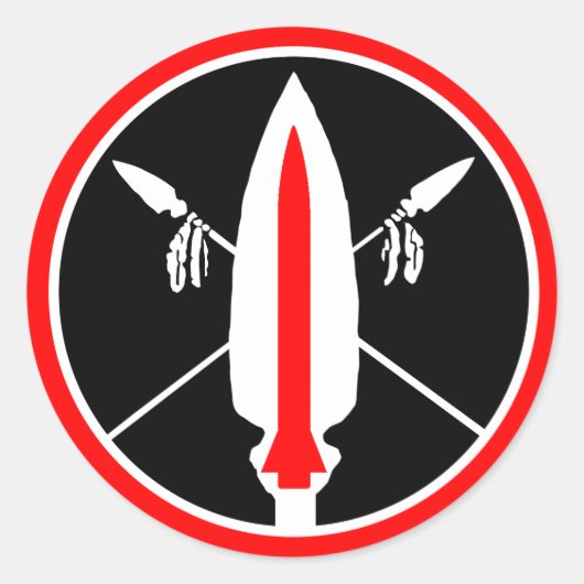 ランス・ミサイルステッカー ラウンドシール (正面)