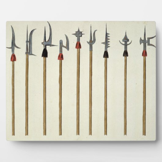 ランス、槍、矛槍兵、傍聴人、プレート フォトプラーク (正面)