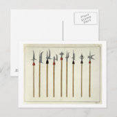 ランス、槍、矛槍兵、傍聴人、プレート ポストカード (正面/裏面)