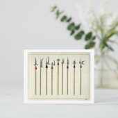 ランス、槍、矛槍兵、傍聴人、プレート ポストカード (スタンド正面)