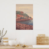 ランズウィックベイ ヨークシャー 海辺の旅行ポスター ポスター (キッチン)