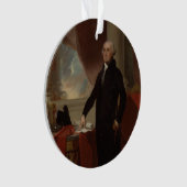 ランズダウンポートレート:ジョージ・ワシントン米大統領 オーナメント (正面)