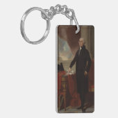 ランズダウンポートレート:ジョージ・ワシントン米大統領 キーホルダー (正面左)