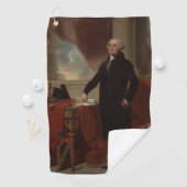 ランズダウンポートレート：ジョージ・ワシントン米大統領 ゴルフタオル (インサイチュ)