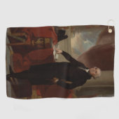 ランズダウンポートレート：ジョージ・ワシントン米大統領 ゴルフタオル (横)