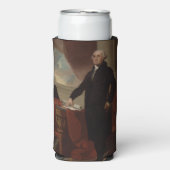 ランズダウンポートレート:ジョージ・ワシントン米大統領 スリム缶クーラー (Seltzer正面)
