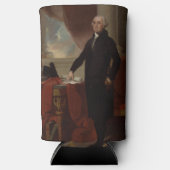 ランズダウンポートレート:ジョージ・ワシントン米大統領 スリム缶クーラー (正面)