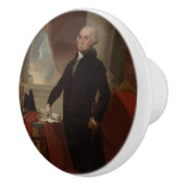 ランズダウンポートレート：ジョージ・ワシントン米大統領 セラミックノブ (右)