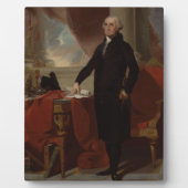 ランズダウンポートレート:ジョージ・ワシントン米大統領 フォトプラーク (正面)