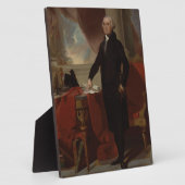 ランズダウンポートレート:ジョージ・ワシントン米大統領 フォトプラーク (側面)