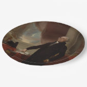 ランズダウンポートレート:ジョージ・ワシントン米大統領 ペーパープレート (アングル)