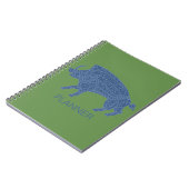 ランズ付きワイルドボア ノートブック (左側)