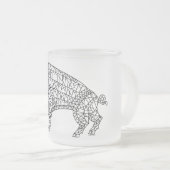 ランズ付きワイルドボア フロストグラスマグカップ (正面右)