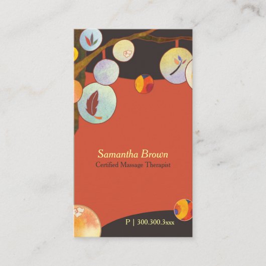 ランタお洒落ンユニークツリースパ 名刺 (正面)